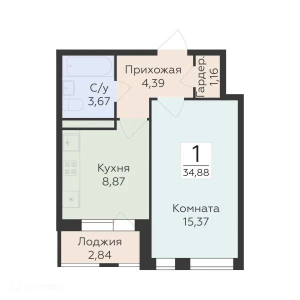 Квартира в ЖК "Квартал-45"