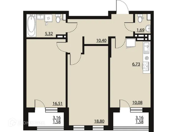 Квартира в ЖК "Бунин"