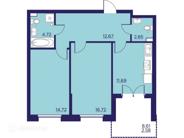 Квартира в ЖК Городские Сады