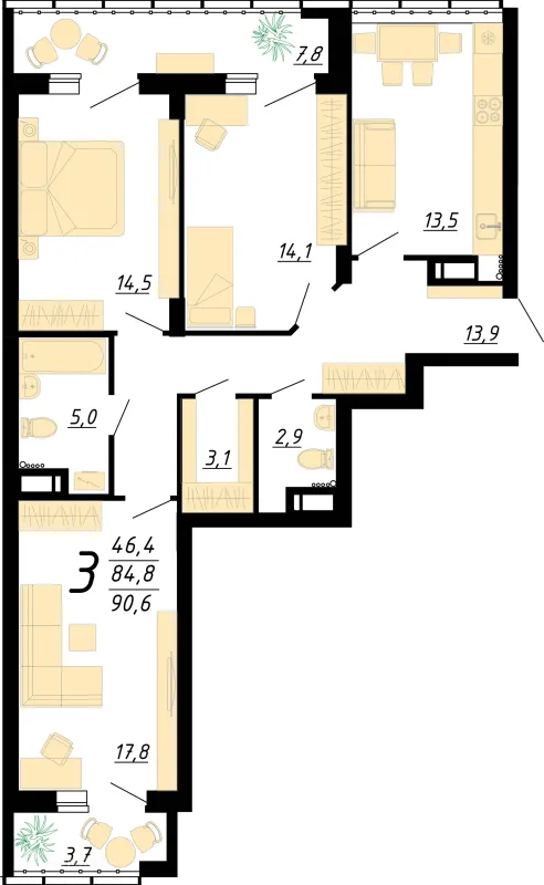 Квартира в ЖК "Европейский"