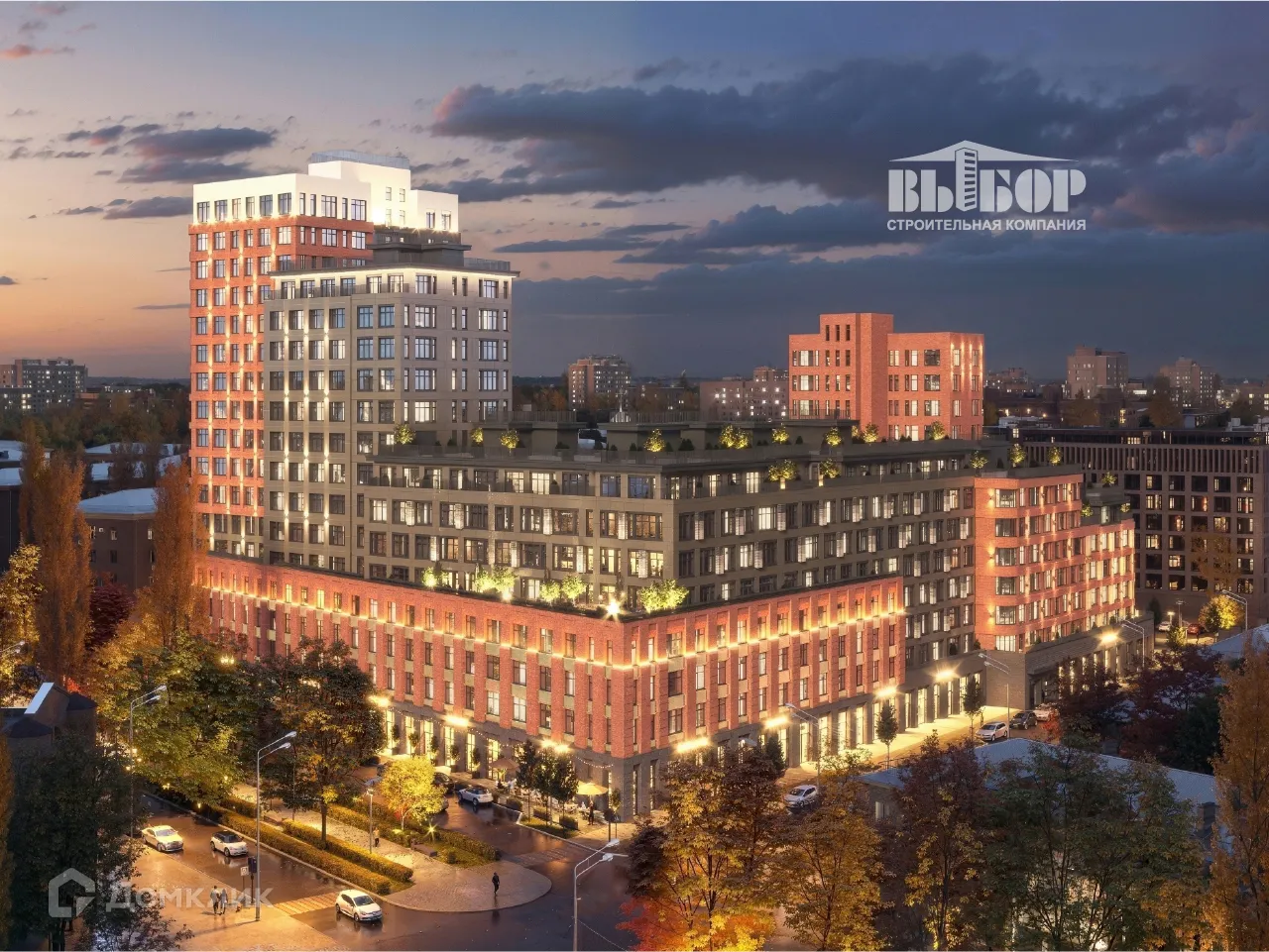 Планировка 1-комнатной квартиры 45.89 м² в ЖК Жилой дом по ул. Фридриха Энгельса, г. Воронеж — фото 4