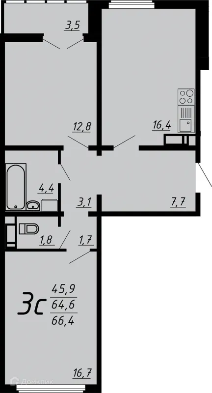 Квартира в ЖК Яблоневые сады