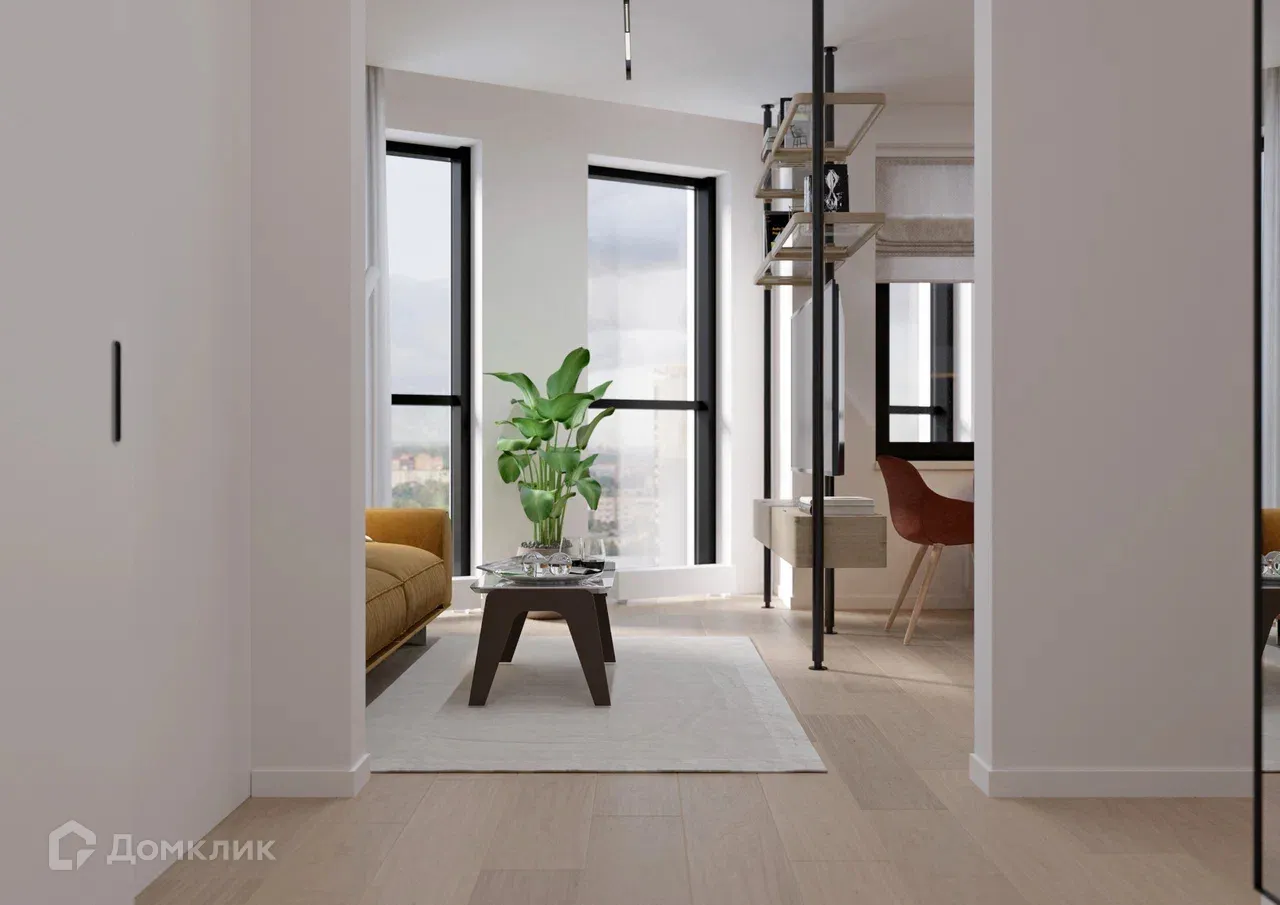 Планировка 3-комнатной квартиры 78.17 м² в ЖК Z-town (Зет-таун), г. Воронеж — фото 4