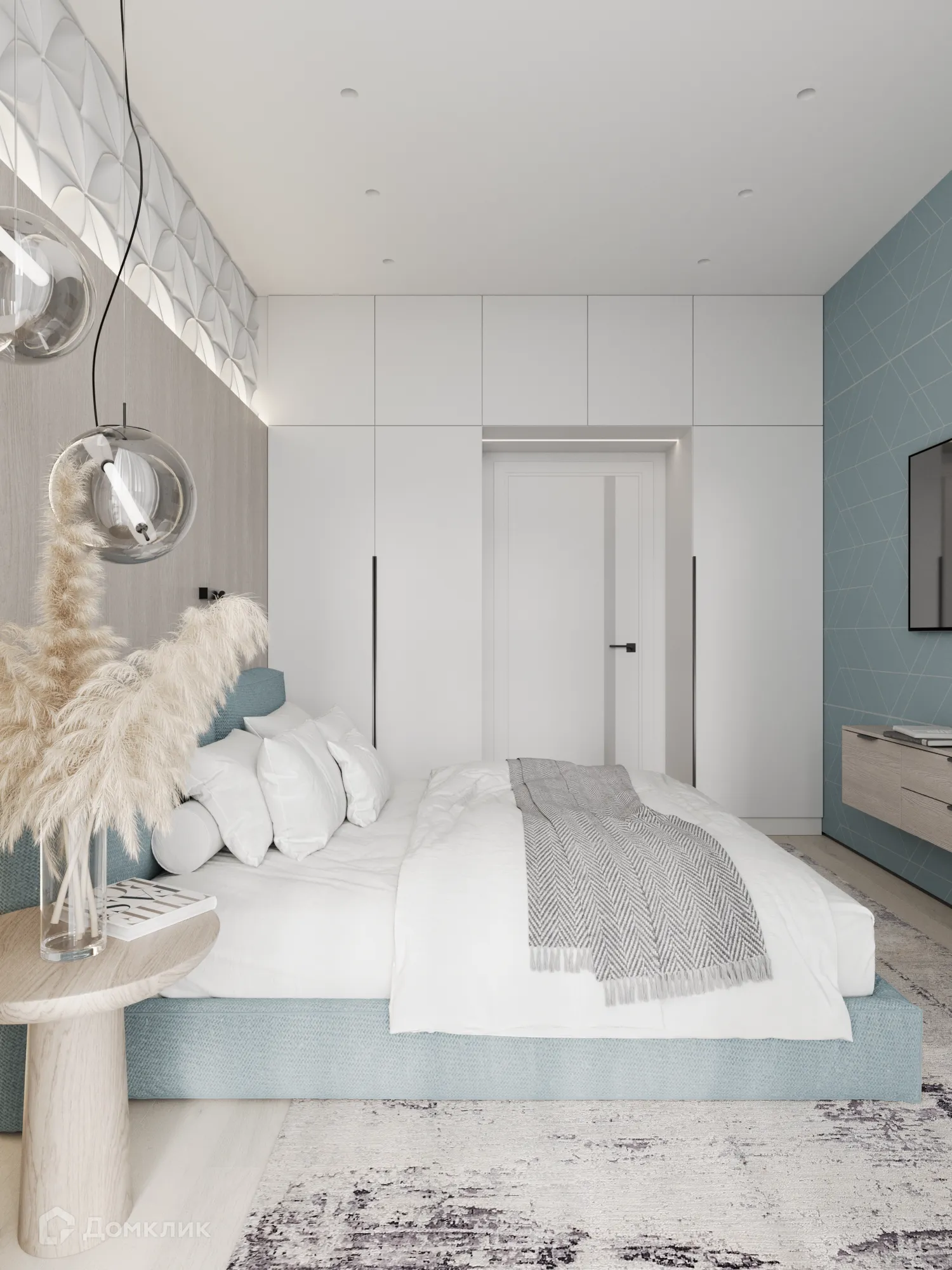 Планировка 2-комнатной квартиры 61.75 м² в ЖК Z-town (Зет-таун), г. Воронеж — фото 3