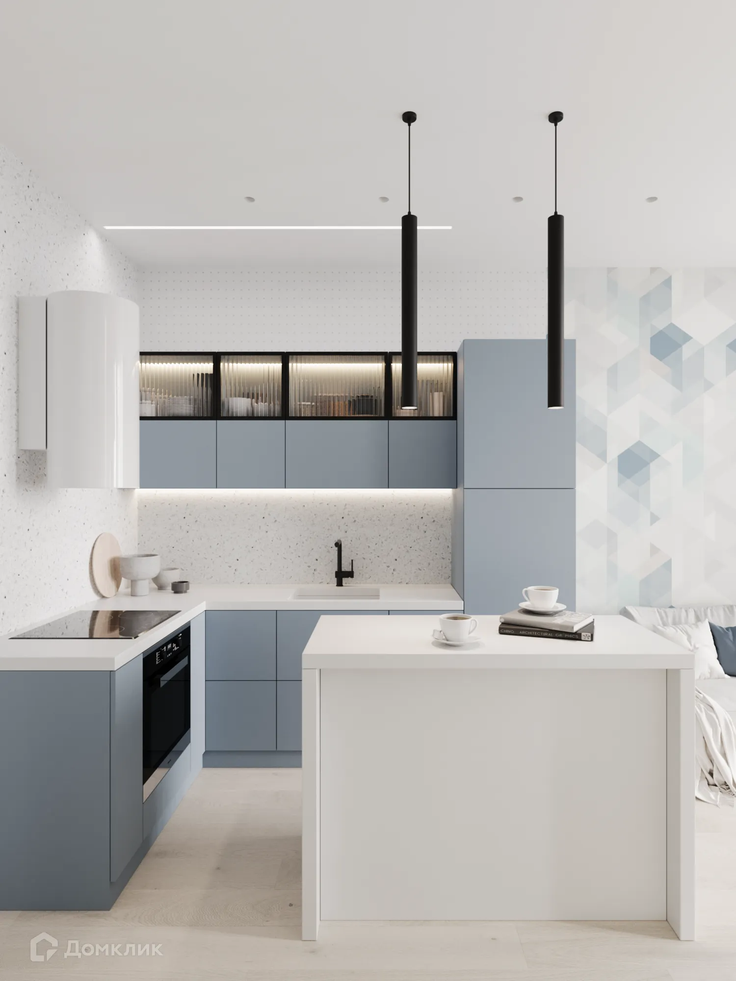 Планировка 2-комнатной квартиры 61.75 м² в ЖК Z-town (Зет-таун), г. Воронеж — фото 5