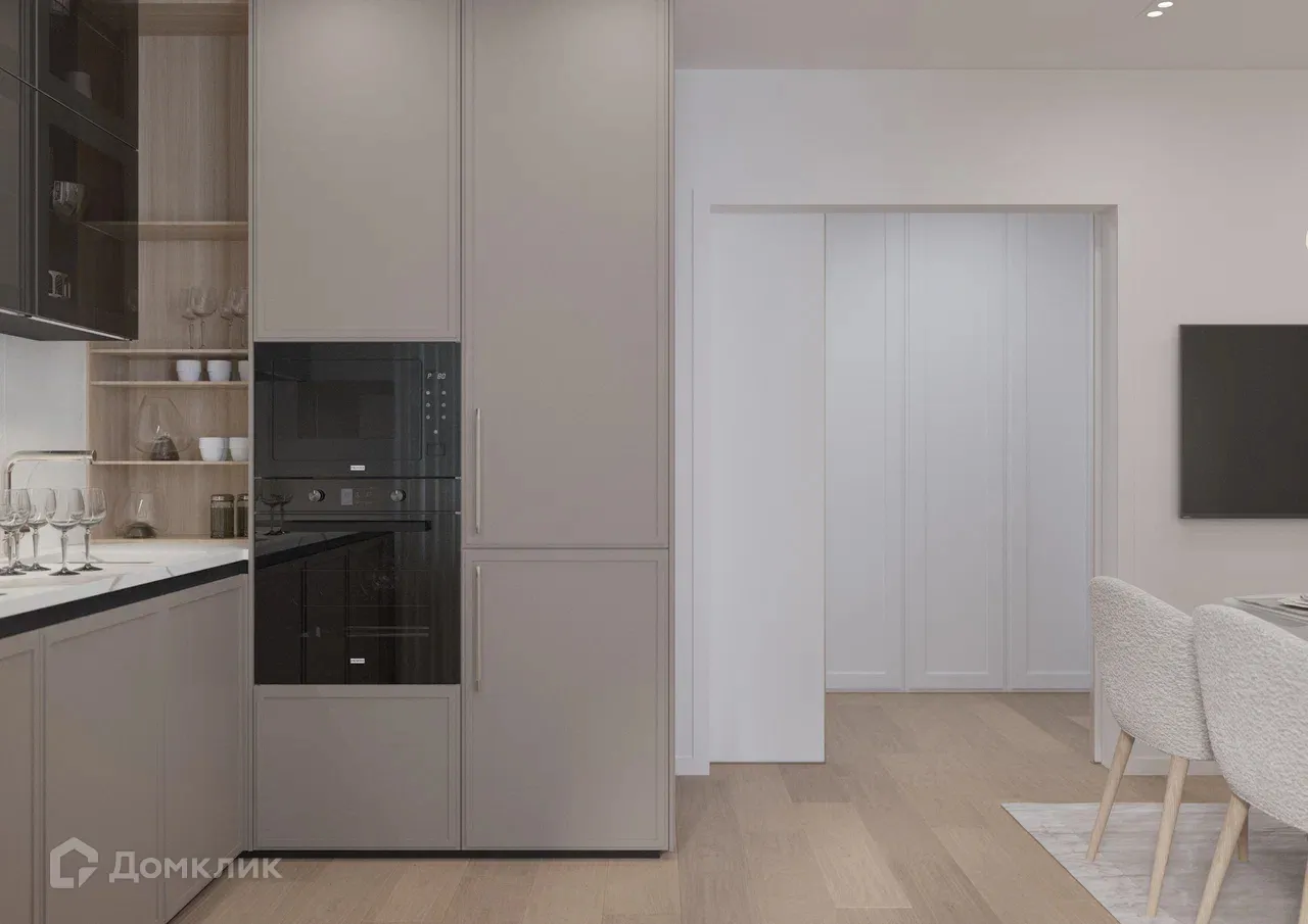 Планировка 3-комнатной квартиры 85.34 м² в ЖК Z-town (Зет-таун), г. Воронеж — фото 6