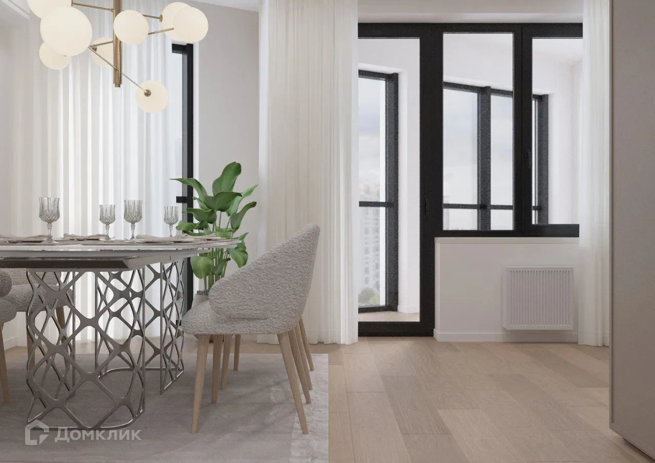 Планировка 3-комнатной квартиры 85.78 м² в ЖК Z-town (Зет-таун), г. Воронеж — фото 3