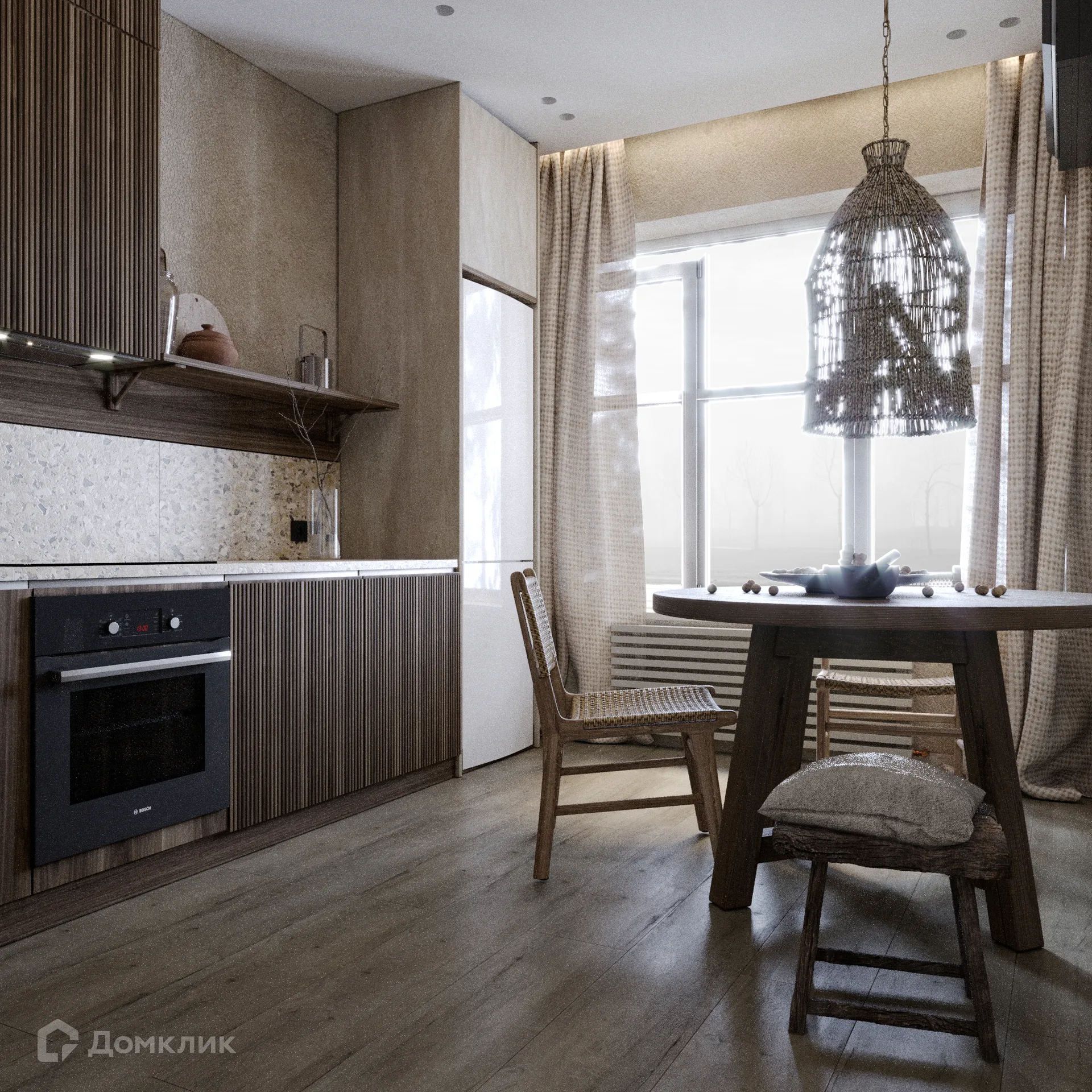 Планировка 2-комнатной квартиры 56.38 м² в ЖК Z-town (Зет-таун), г. Воронеж — фото 4