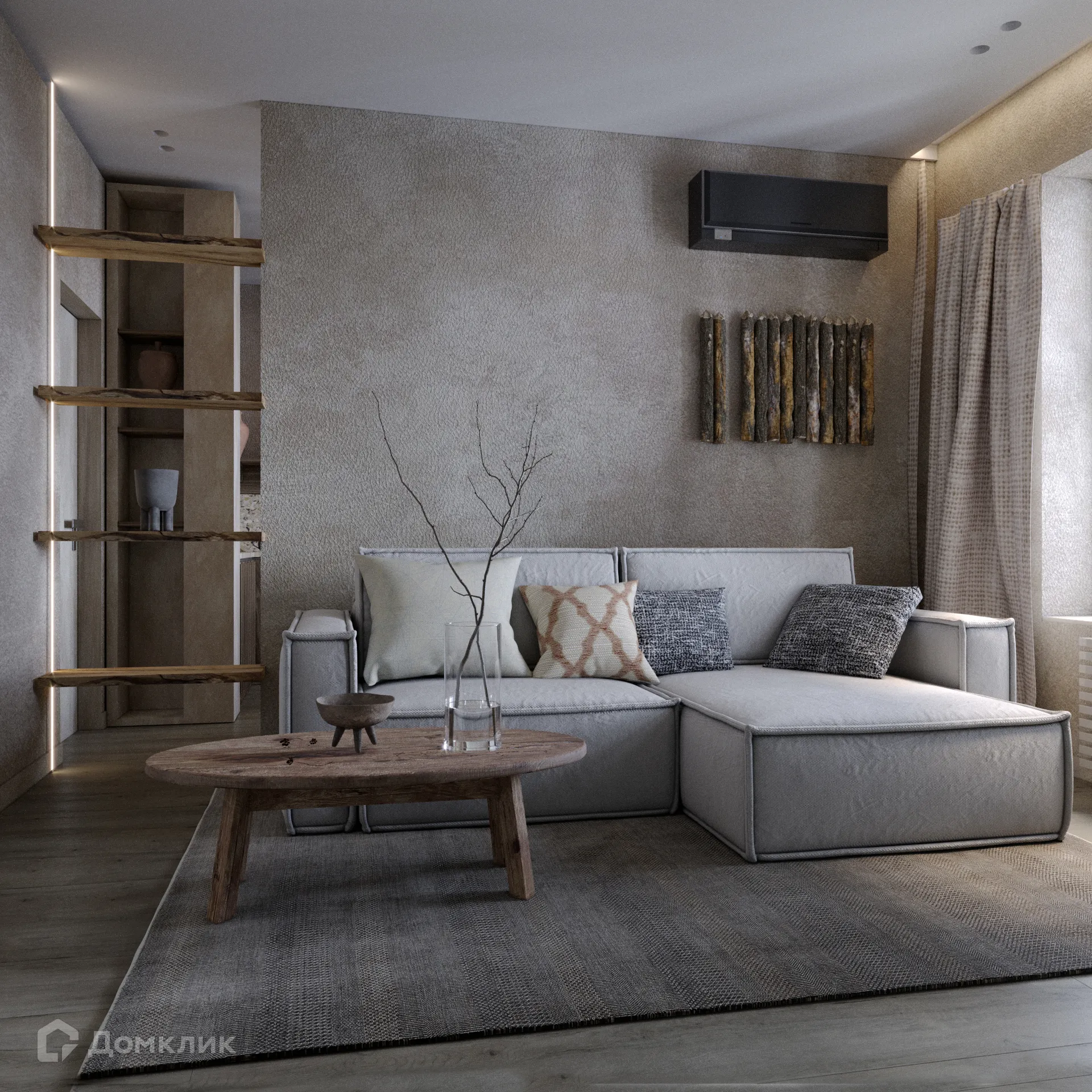 Планировка 2-комнатной квартиры 56.38 м² в ЖК Z-town (Зет-таун), г. Воронеж — фото 5