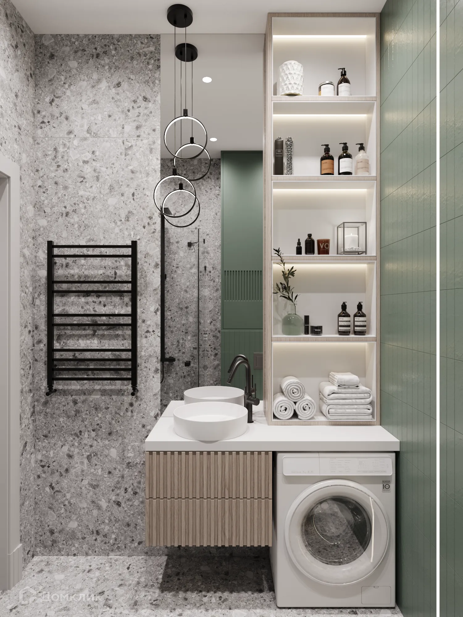 Планировка 1-комнатной квартиры 41.22 м² в ЖК Z-town (Зет-таун), г. Воронеж — фото 3