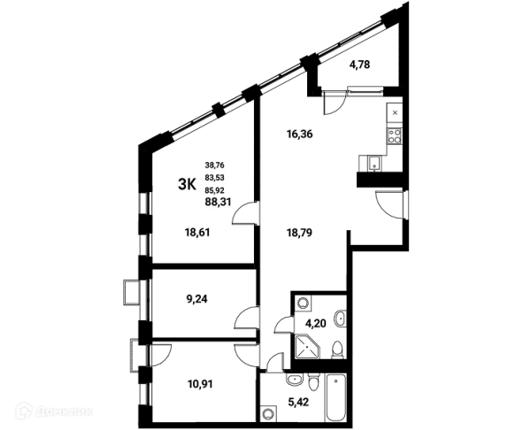 Квартира в ЖК Z-town (Зет-таун)