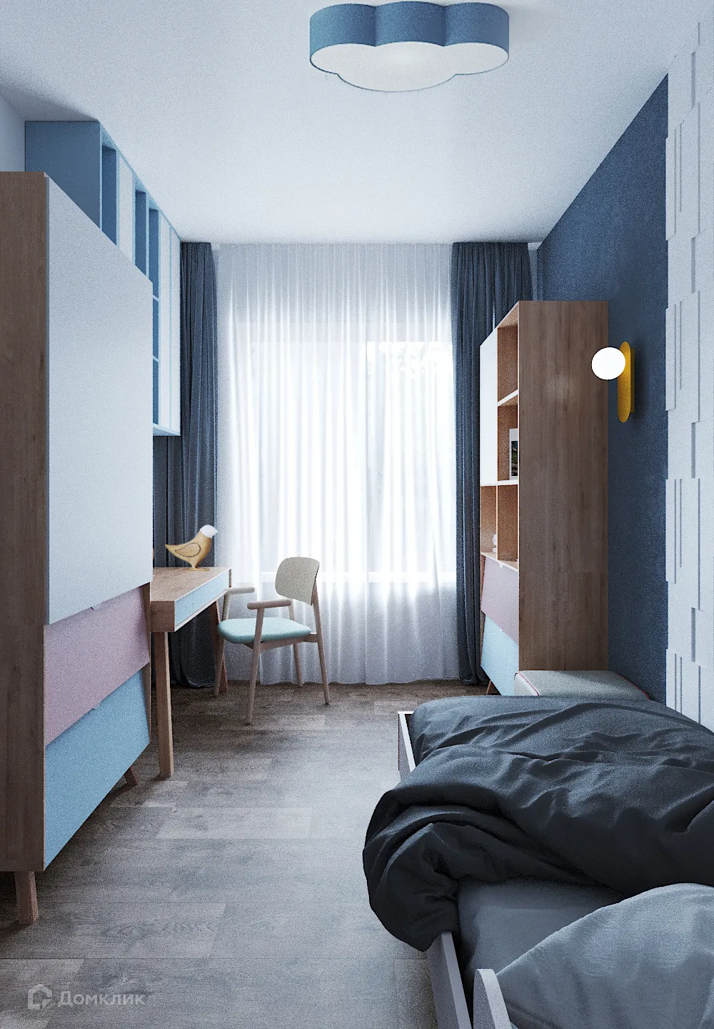 Планировка 3-комнатной квартиры 85.92 м² в ЖК Z-town (Зет-таун), г. Воронеж — фото 2