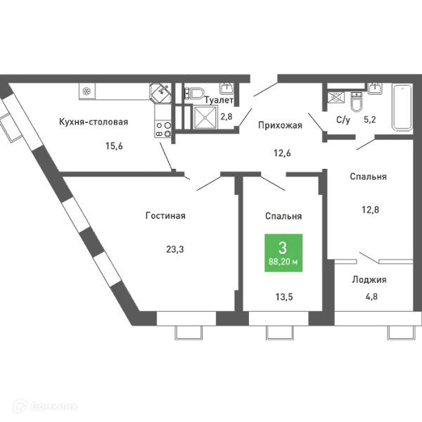 Квартира в ЖК Ключи-клаб
