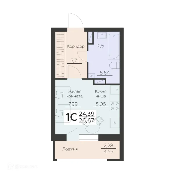 Квартира в ЖК Заря