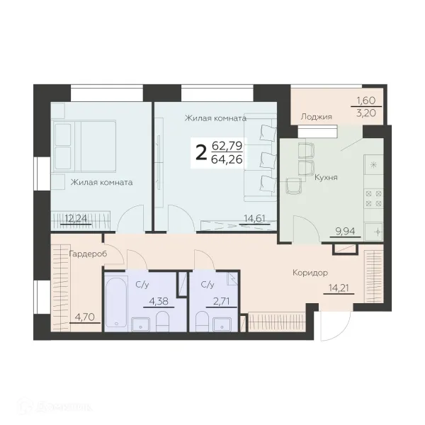 Квартира в ЖК Заря