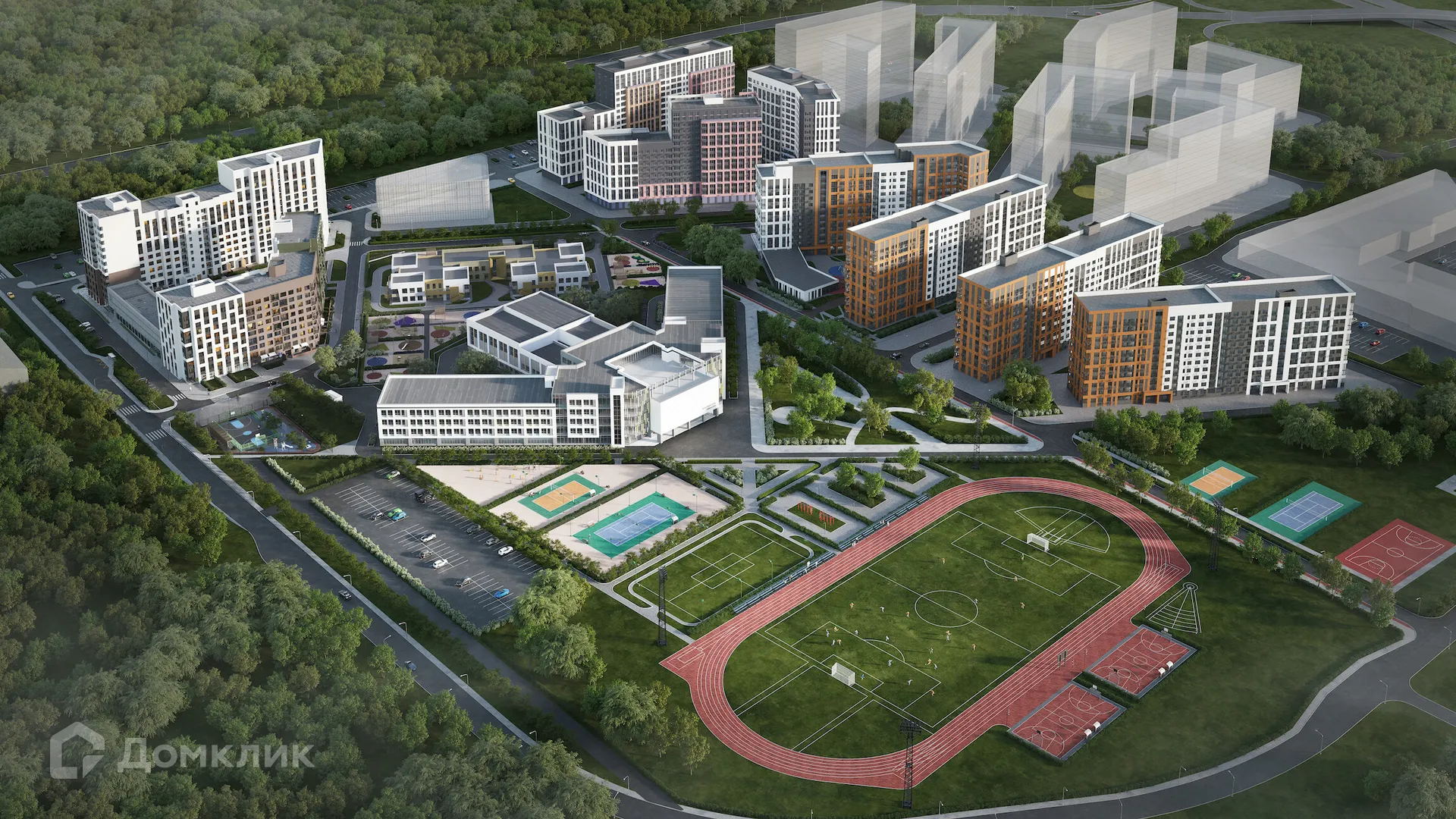 Планировка 2-комнатной квартиры 61.1 м² в ЖК Джаз, г. Воронеж — фото 5