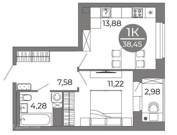 Квартира в ЖК Галилей