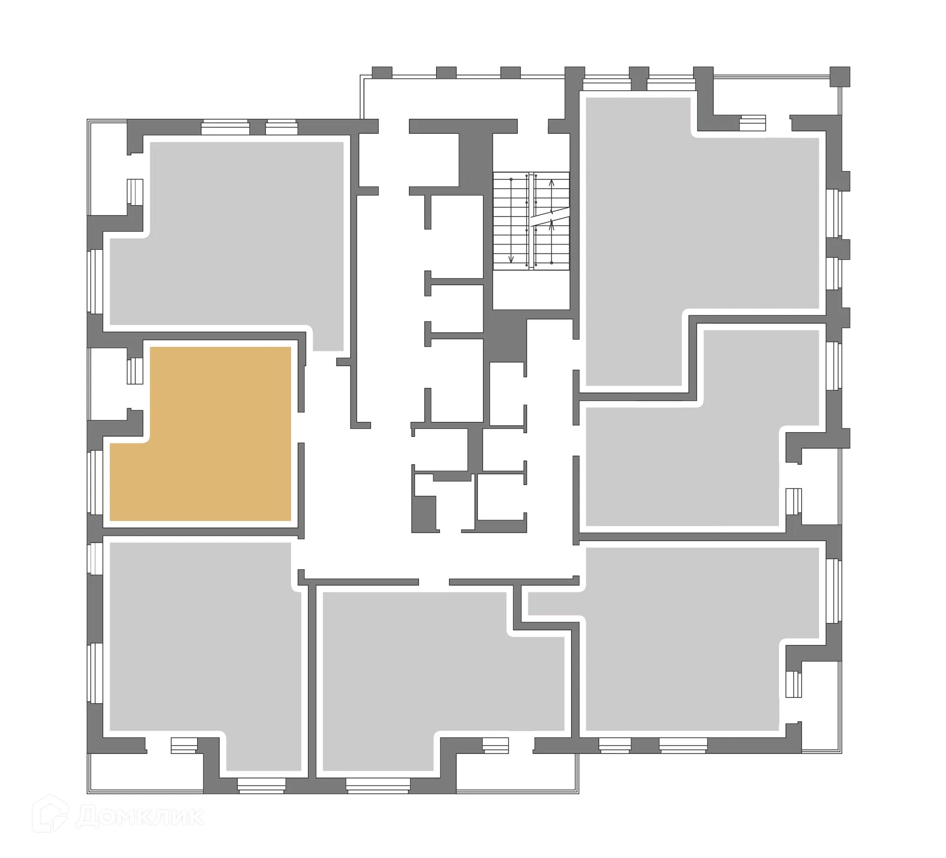 Планировка 1-комнатной квартиры 32.5 м² в ЖК Галилей, г. Воронеж — фото 3