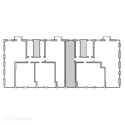 Планировка 2-комнатной квартиры 56.27 м² в ЖК Клубный дом "905", г. Улан-Удэ — фото 6