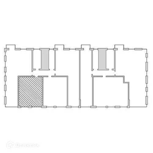 Планировка 2-комнатной квартиры 57.16 м² в ЖК Клубный дом "905", г. Улан-Удэ — фото 6