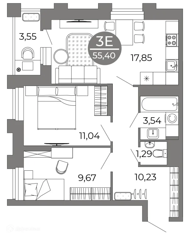 Квартира в ЖК Галилей