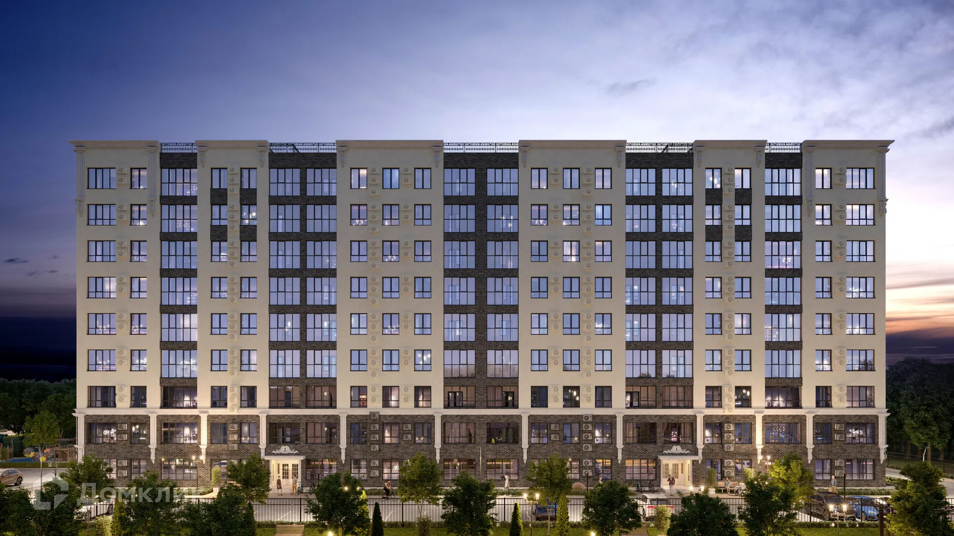 Планировка 3-комнатной квартиры 99.55 м² в ЖК ОНЕГИН, г. Волгоград — фото 4