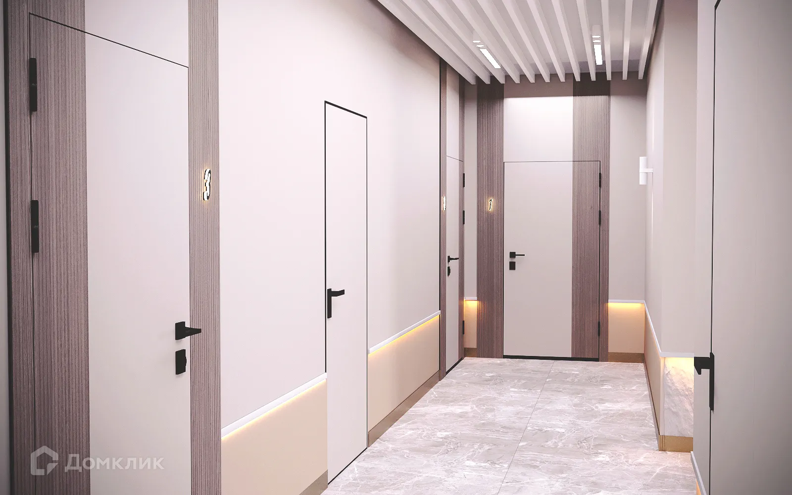 Планировка 1-комнатной квартиры 45.6 м² в ЖК Маяк на Двинской, г. Волгоград — фото 13