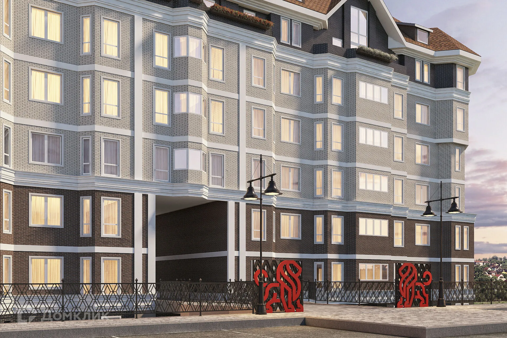 Планировка 3-комнатной квартиры 107.97 м² в ЖК "Резиденция", г. Волгоград — фото 9