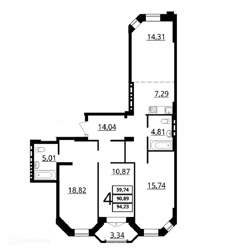 Квартира в ЖК "Резиденция"