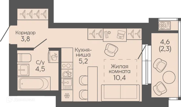Квартира в ЖК Крылья Качи