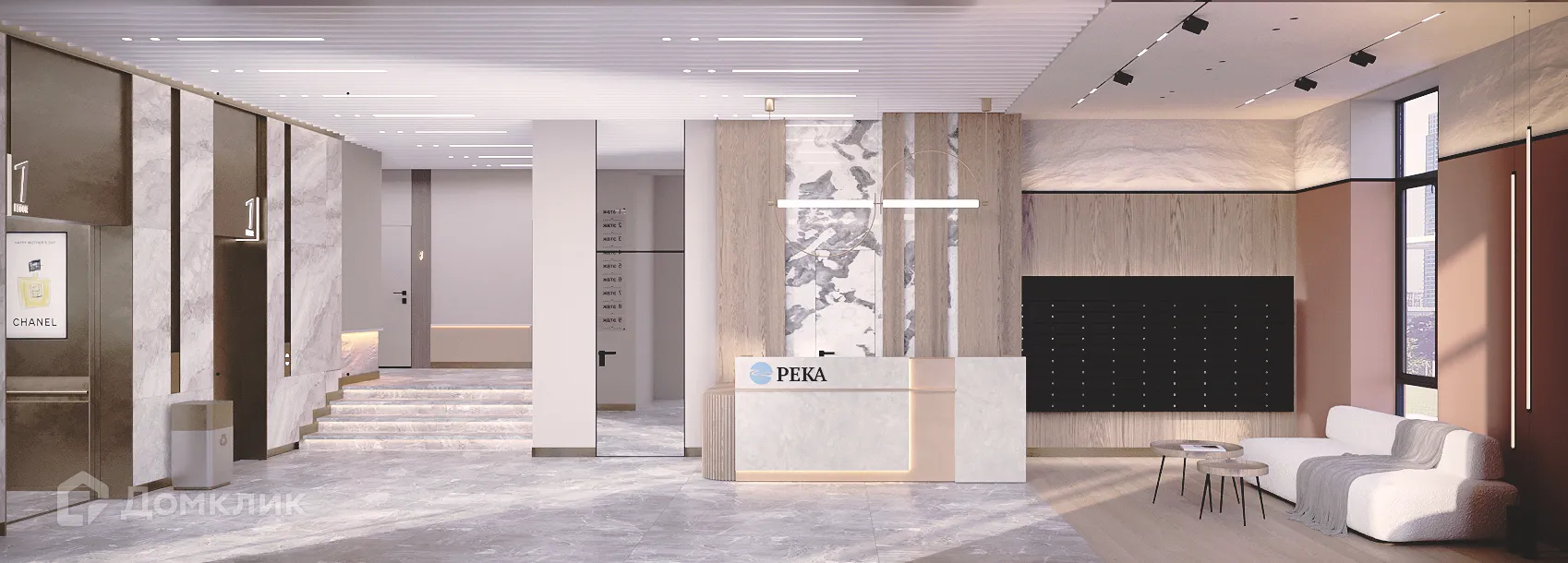 Планировка 1-комнатной квартиры 40.9 м² в ЖК Маяк на Двинской, г. Волгоград — фото 4