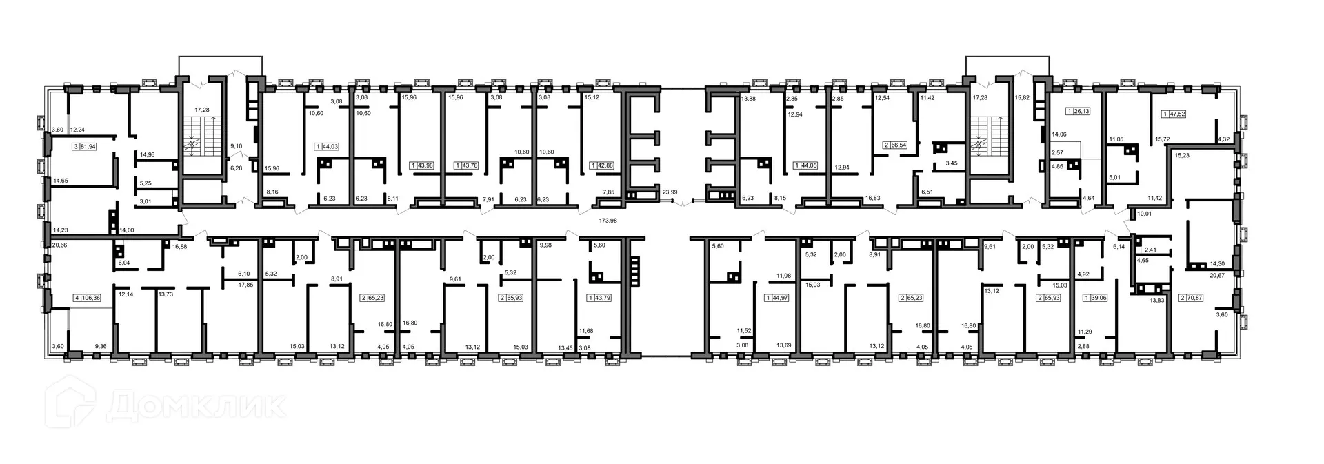 Планировка 3-комнатной квартиры 81.94 м² в ЖК ОМЕГА, г. Волгоград — фото 6