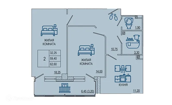 Квартира в ЖК Петровский парк