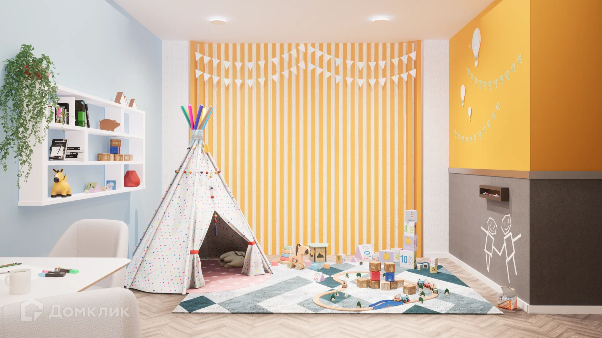 Планировка 1-комнатной квартиры 33.5 м² в ЖК Засекин, г. Волгоград — фото 16