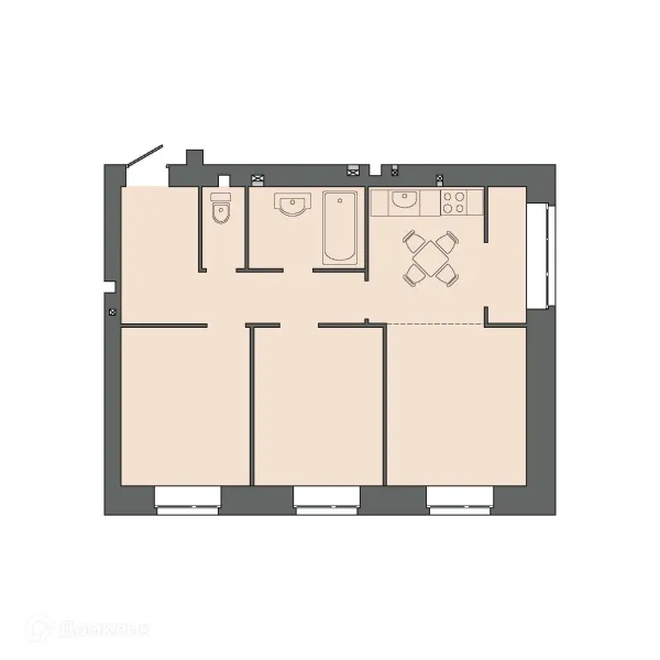 Квартира в ЖК КАРАМЕЛЬ