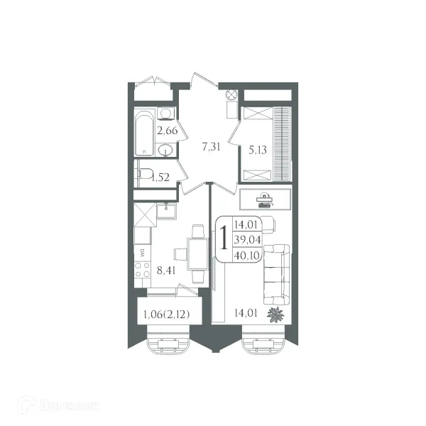 Квартира в ЖК DOLCE VITA