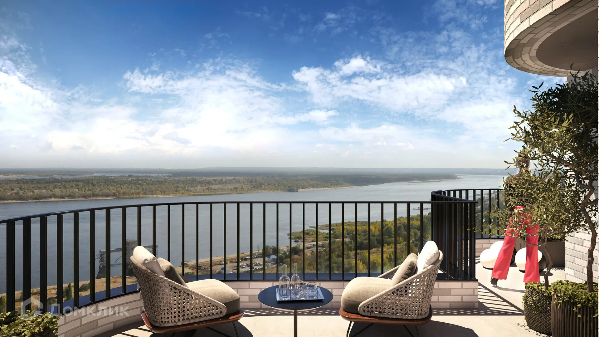 Планировка 3-комнатной квартиры 101.11 м² в ЖК DOLCE VITA, г. Волгоград — фото 13