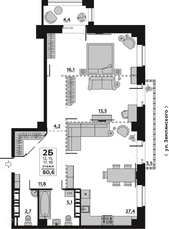 Квартира в ЖК АРБАТ