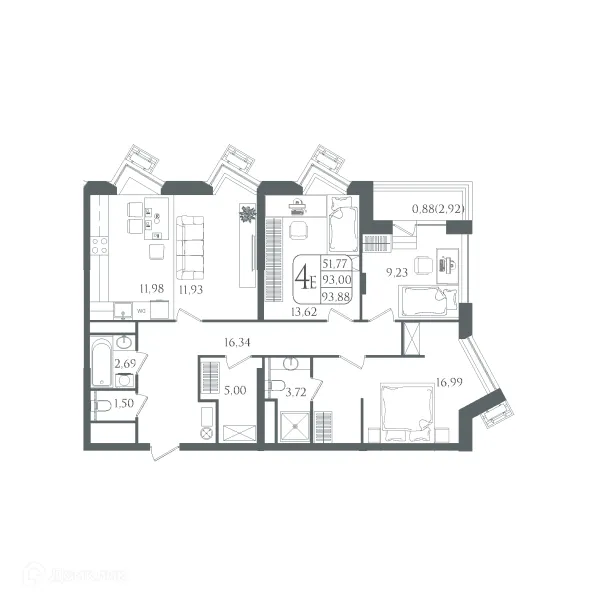 Квартира в ЖК DOLCE VITA