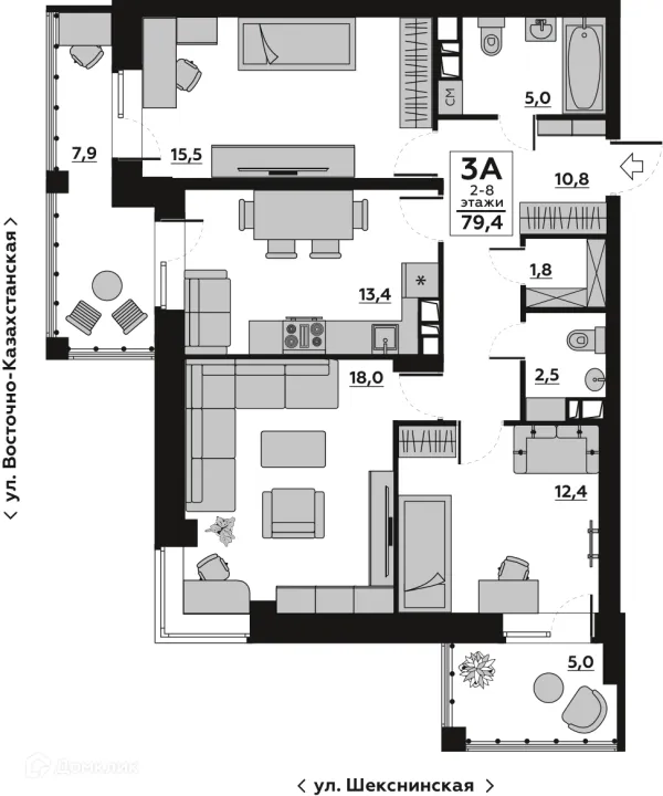Квартира в ЖК Бейкер Стрит
