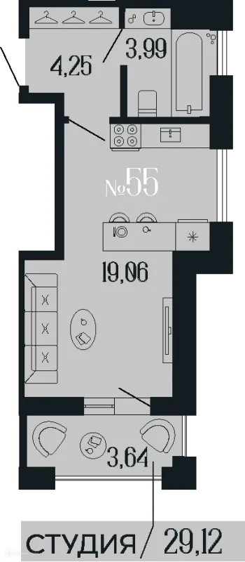 Квартира в ЖК Коллекционный дом "1919"