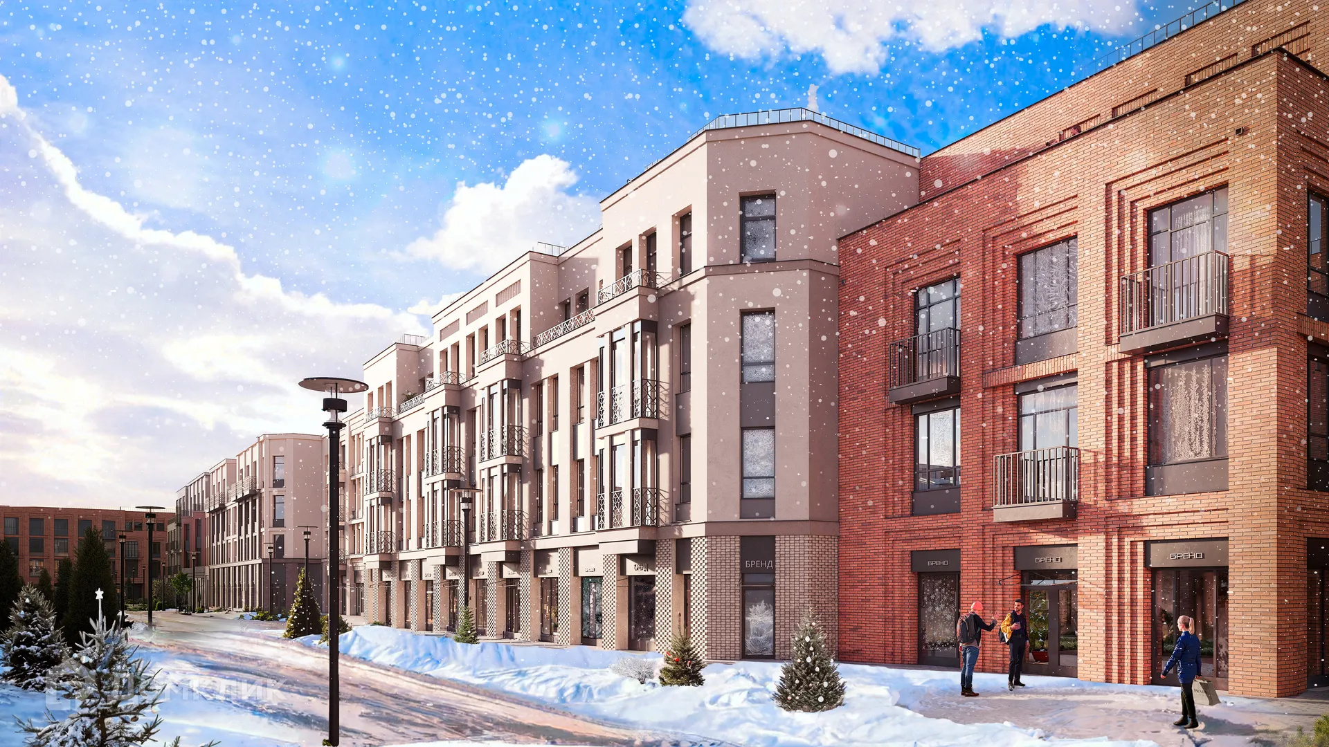 Планировка 1-комнатной квартиры 43.39 м² в ЖК Кронфорт. Центральный, г. Санкт-Петербург — фото 2