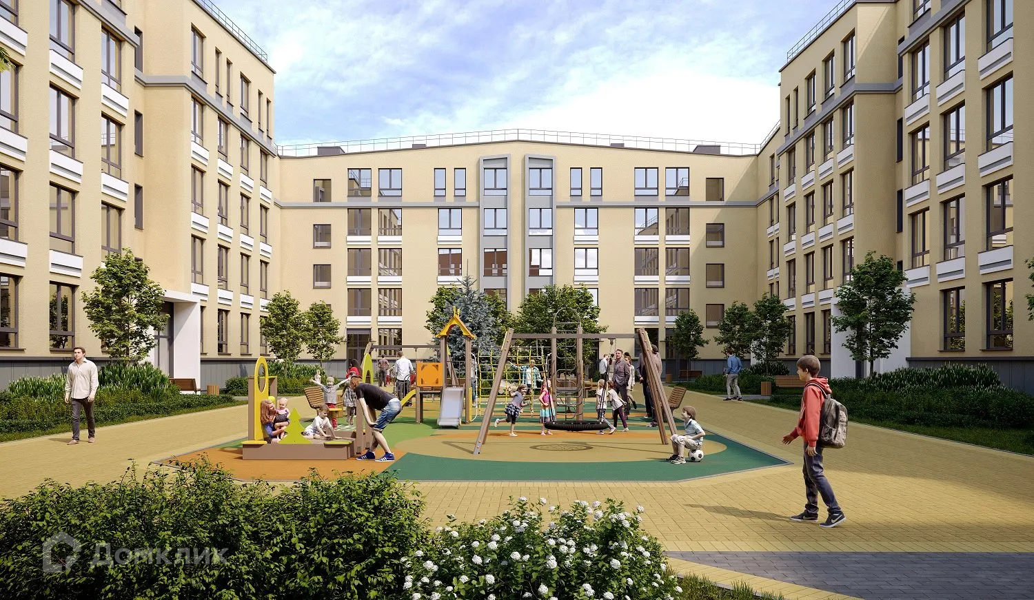 Планировка 1-комнатной квартиры 40.47 м² в ЖК ЮгТаун. Олимпийские кварталы, г. Санкт-Петербург — фото 2