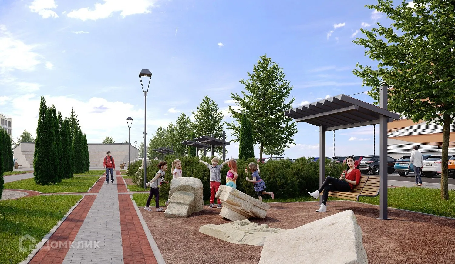 Планировка 1-комнатной квартиры 40.47 м² в ЖК ЮгТаун. Олимпийские кварталы, г. Санкт-Петербург — фото 4