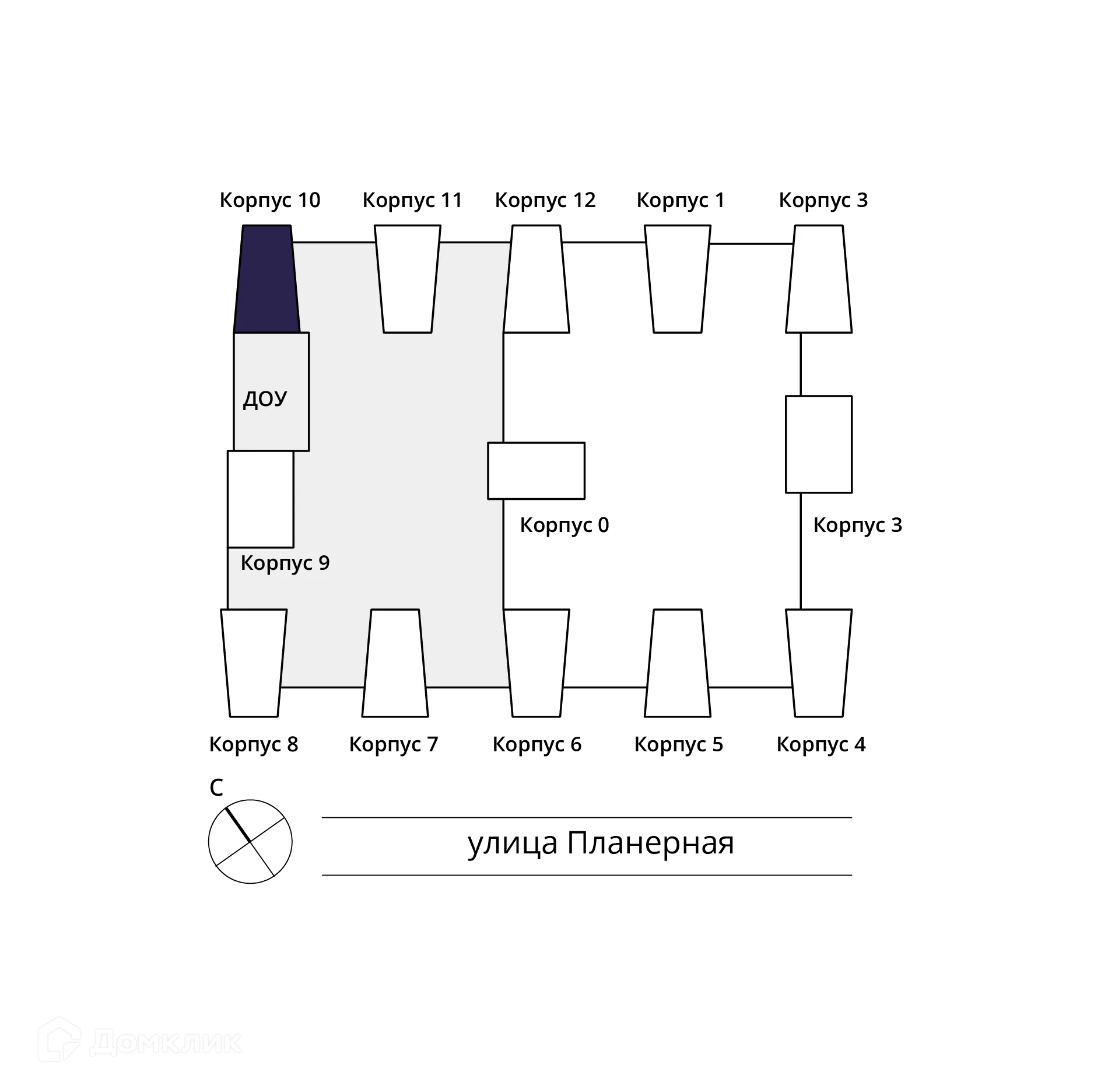 Планировка 2-комнатной квартиры 69.7 м² в ЖК "Тайм Сквер", г. Санкт-Петербург — фото 6