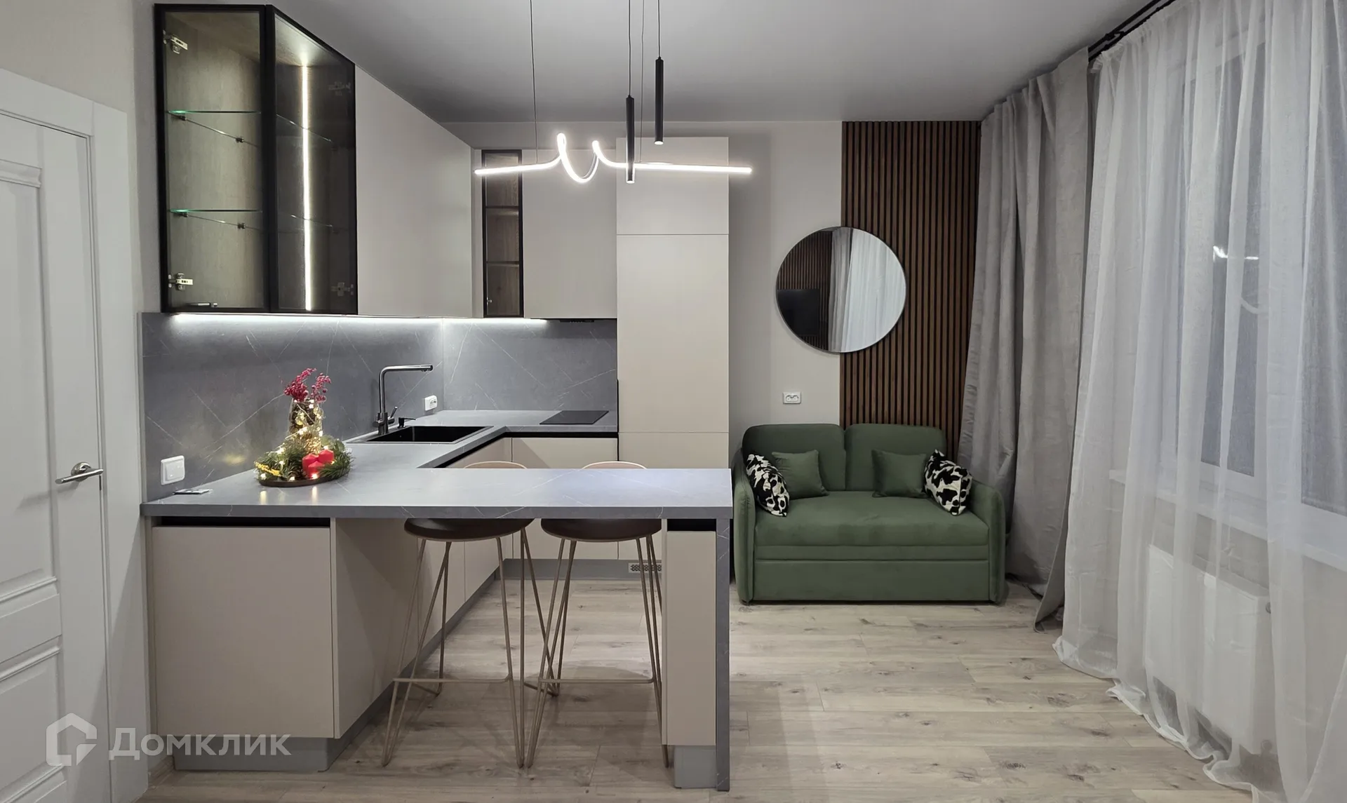 Планировка студии квартиры 34.19 м² в ЖК Новикола, г. Санкт-Петербург — фото 11