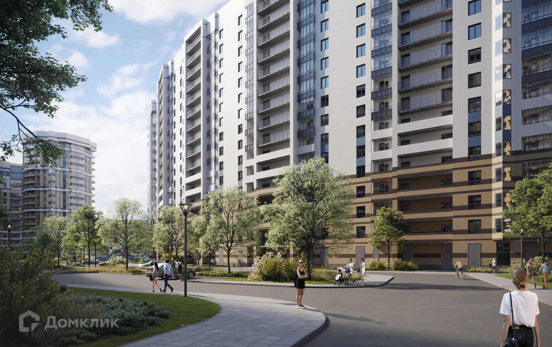 Планировка 3-комнатной квартиры 98.77 м² в ЖК Приморский квартал, г. Санкт-Петербург — фото 15