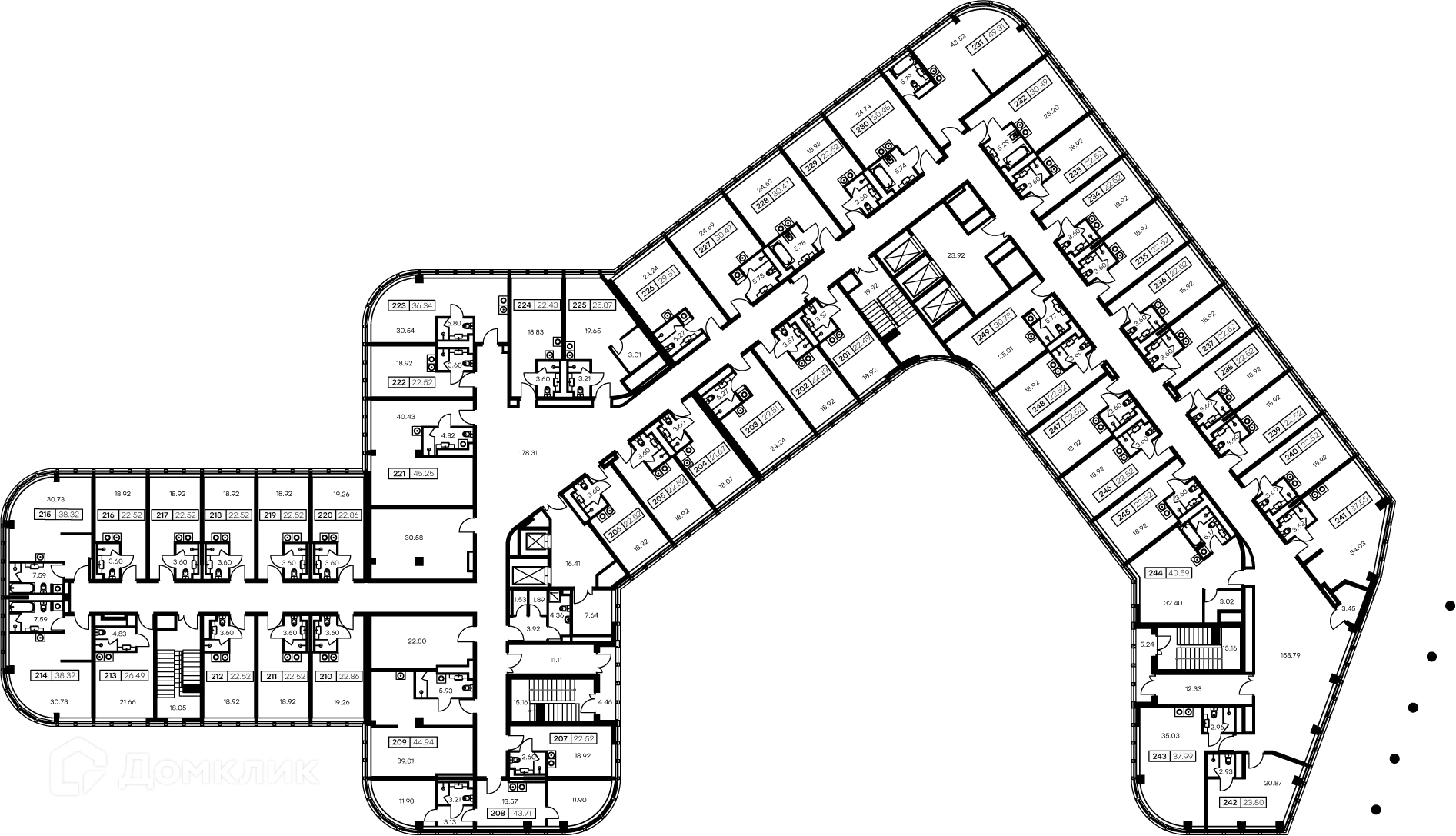 Планировка студии квартиры 29 м² в ЖК GloraX Заневский, г. Санкт-Петербург — фото 2