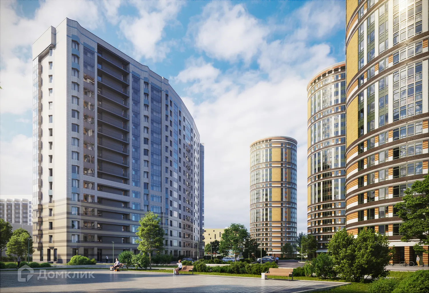 Планировка 2-комнатной квартиры 67.17 м² в ЖК Приморский квартал, г. Санкт-Петербург — фото 2