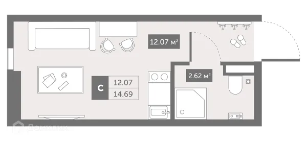 Квартира в ЖК Zoom Черная Речка